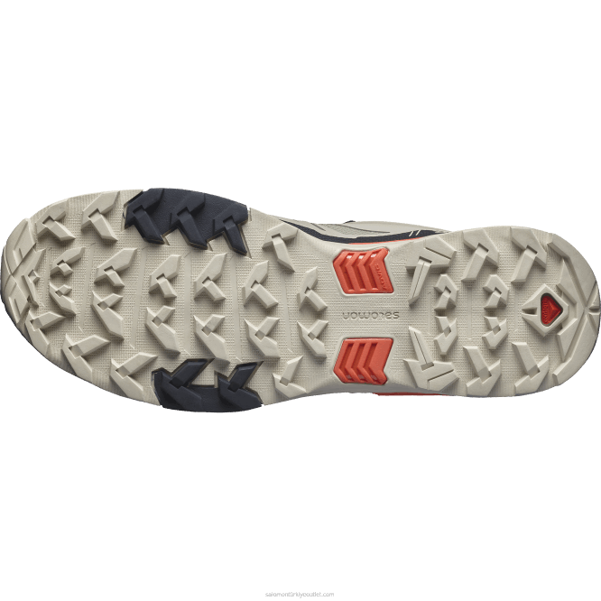 SalomonLF4H18 erkek yürüyüş ayakkabısı - x ultra 4 gore-tex eski haki/siyah/kiraz domates