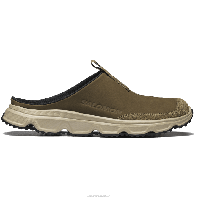 SalomonLF4H182 Erkek Spor Ayakkabı - RX Slide Leather Advanced kanguru/safari/siyah