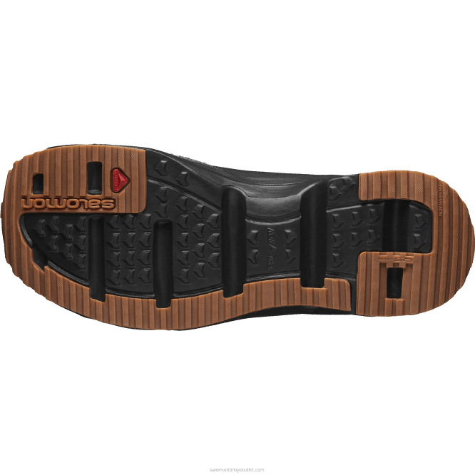 SalomonLF4H183 Erkek Spor Ayakkabı - RX Slide Leather Advanced siyah/gum8