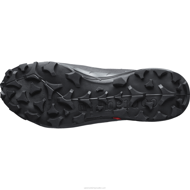 SalomonLF4H19 erkek yürüyüş botları - çapraz yürüyüş 2 orta gore-tex geniş siyah/mıknatıs