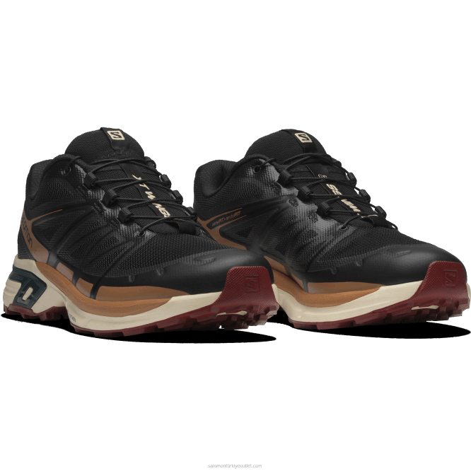 SalomonLF4H197 erkek spor ayakkabı - xt-wings 2 siyah/ağartılmış kum/ponderosa çamı