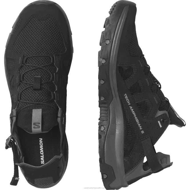 SalomonLF4H2 erkek su ayakkabısı - techamphibian 5 siyah/mıknatıs/anıt