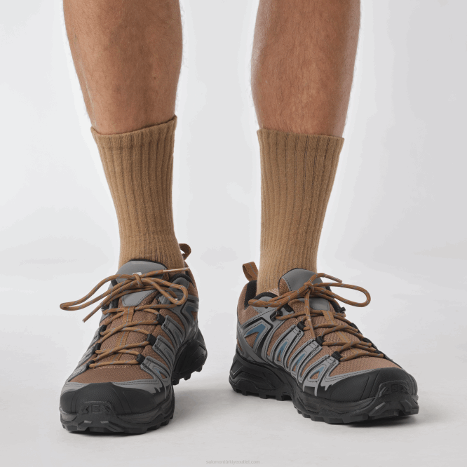 SalomonLF4H20 erkek yürüyüş ayakkabısı - x ultra pioneer aero şekerleme/sessiz gölge/yeşilbaş mavisi