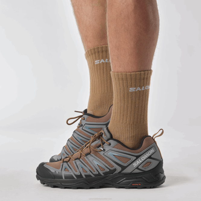 SalomonLF4H20 erkek yürüyüş ayakkabısı - x ultra pioneer aero şekerleme/sessiz gölge/yeşilbaş mavisi