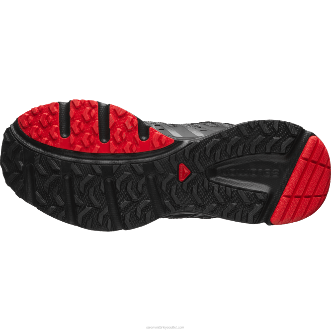 SalomonLF4H203 erkek spor ayakkabı - x-mission 3 siyah/gümüş metalik x/yarış kırmızısı