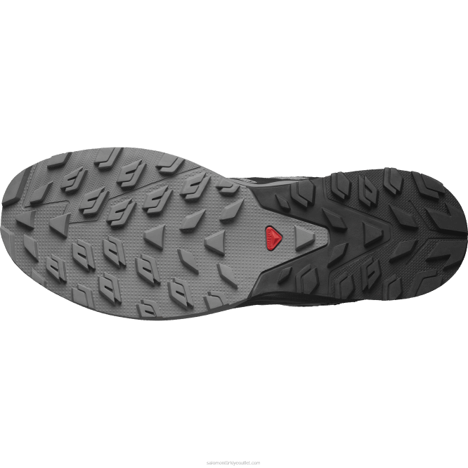SalomonLF4H22 erkek yürüyüş ayakkabısı - outrise siyah/kalaylı