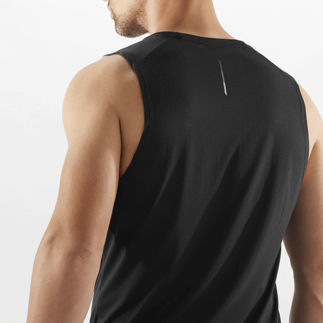 SalomonLF4H226 erkek atleti - çapraz koşu koyu siyah