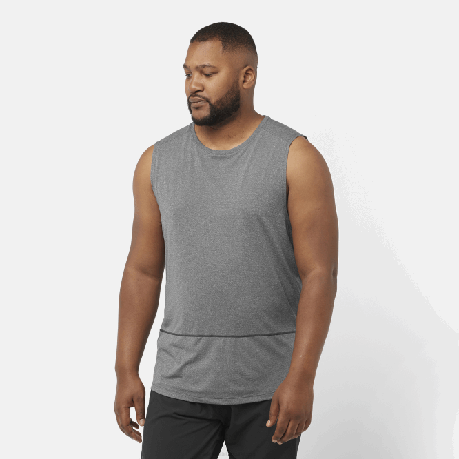 SalomonLF4H229 erkek atleti - çapraz koşu derin siyah/melanj