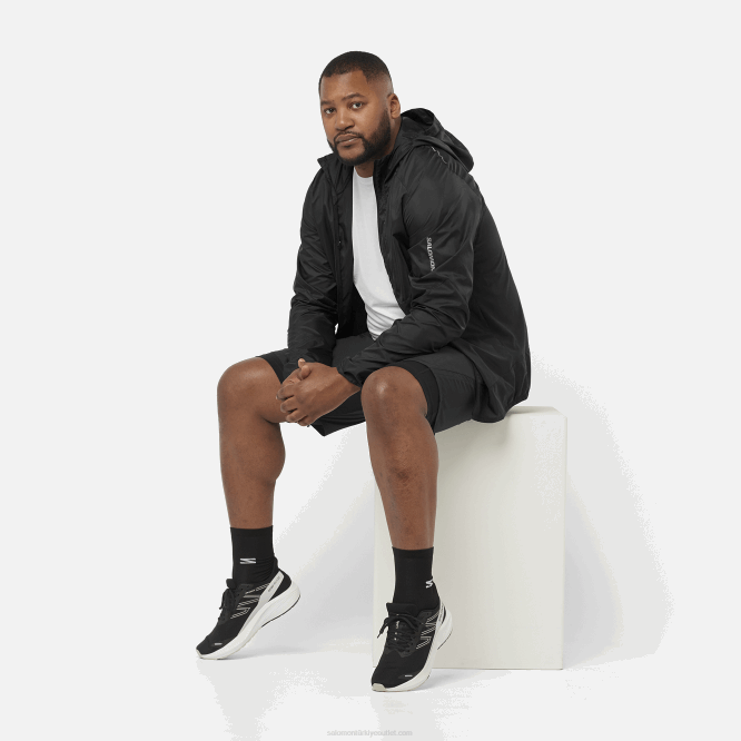 SalomonLF4H234 kısa kollu erkek tişörtü - çapraz koşu beyaz