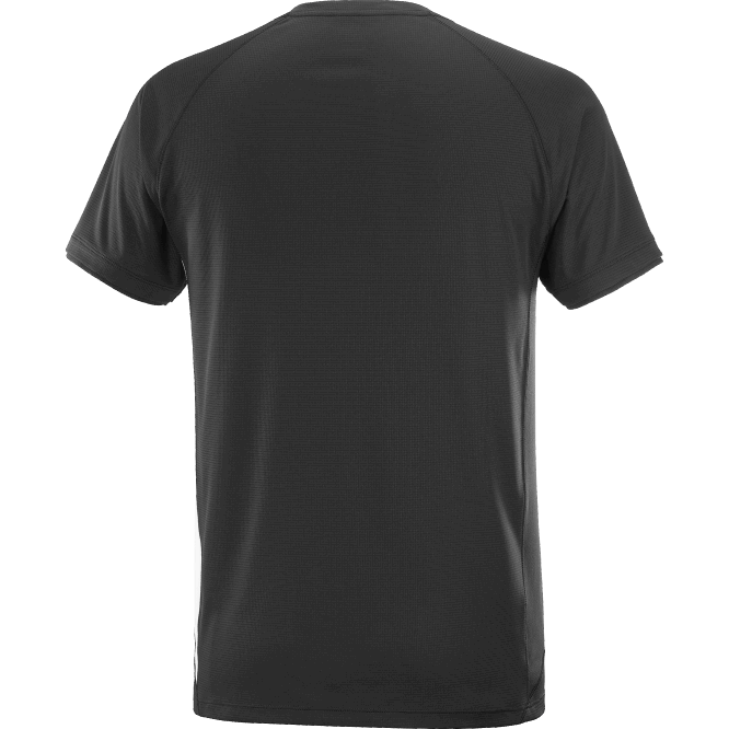 SalomonLF4H243 erkek kısa kollu tişört - donatmak koyu siyah/beyaz