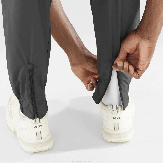 SalomonLF4H247 erkek pantolonu - donatmak koyu siyah/beyaz