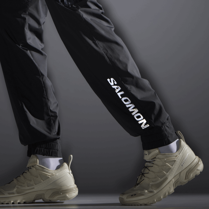 SalomonLF4H247 erkek pantolonu - donatmak koyu siyah/beyaz