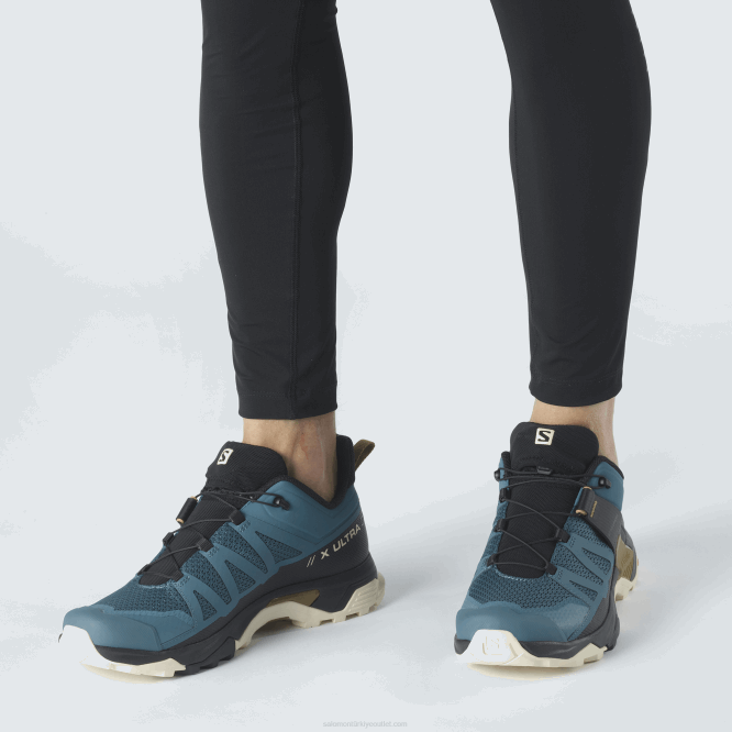 SalomonLF4H25 erkek yürüyüş ayakkabısı - x ultra 4 yeşilbaş mavisi/ağartılmış kum/bronz kahve