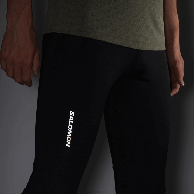 SalomonLF4H253 erkek taytı - çapraz koşu koyu siyah