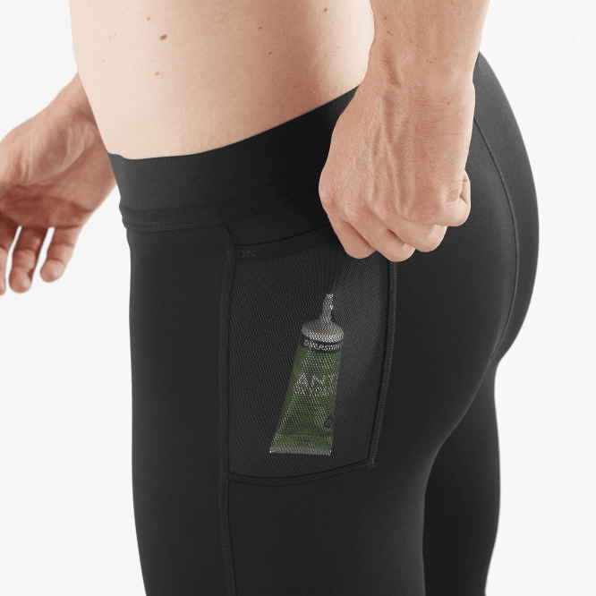 SalomonLF4H254 erkek taytı - çapraz 9 koyu siyah