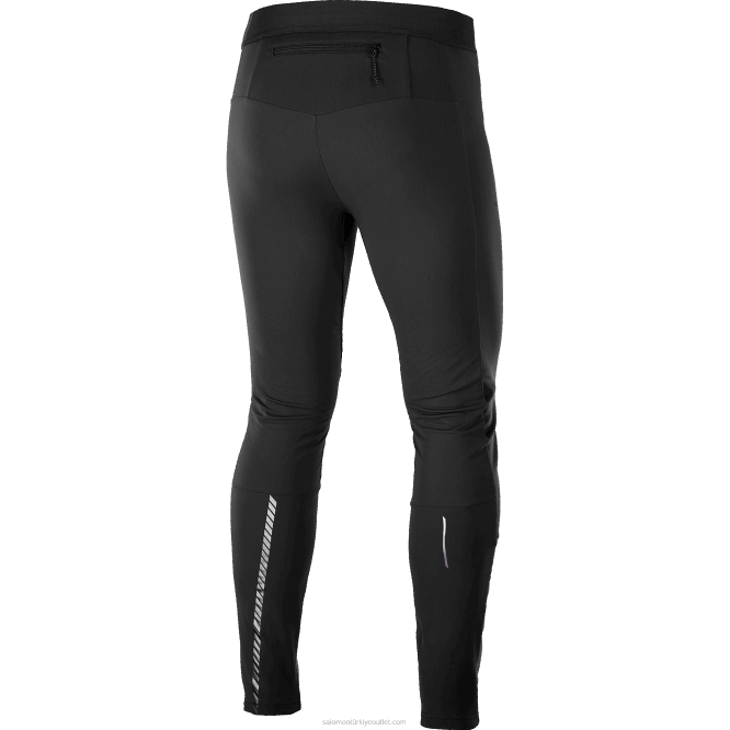 SalomonLF4H255 erkek taytı - gore-tex infinium rüzgar durdurucu koyu siyah