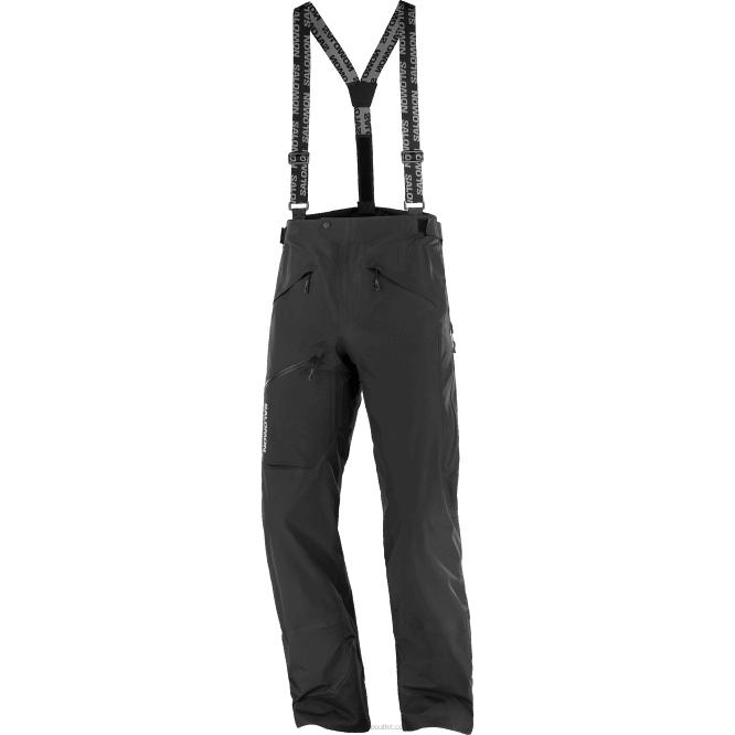 SalomonLF4H256 erkek pantolonu - mtn gore-tex koyu siyah