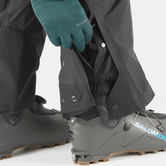 SalomonLF4H256 erkek pantolonu - mtn gore-tex koyu siyah