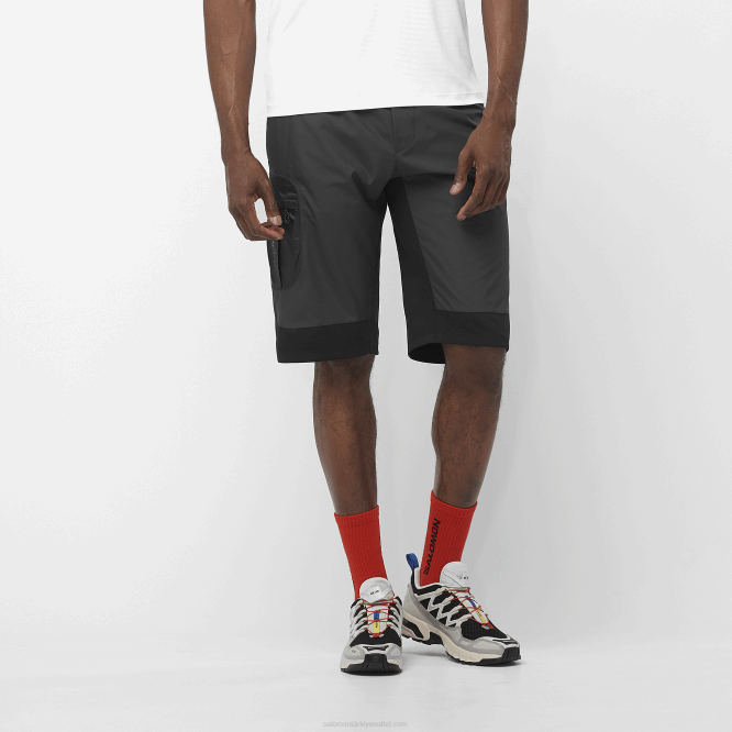 SalomonLF4H260 erkek şortu - donatmak koyu siyah