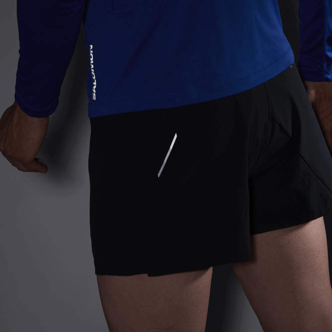 SalomonLF4H267 erkek şortu - çapraz 3 siyah