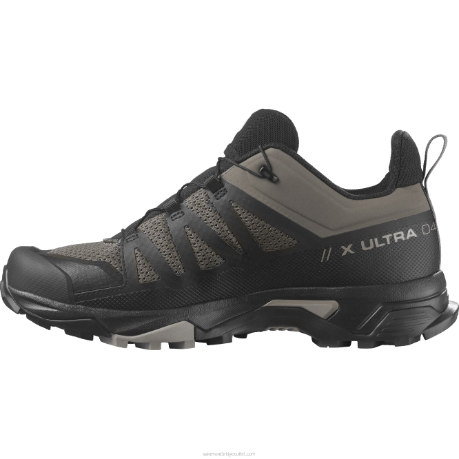 SalomonLF4H27 erkek yürüyüş ayakkabısı - x ultra 4 esnek kordon/siyah/vintage haki