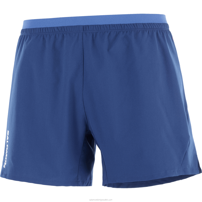 SalomonLF4H273 erkek şortu - çapraz 5 donanma şakayık