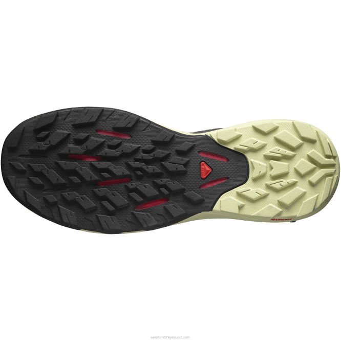 SalomonLF4H28 erkek yürüyüş ayakkabısı - outpulse siyah/pırasa yeşili/haşhaş kırmızısı