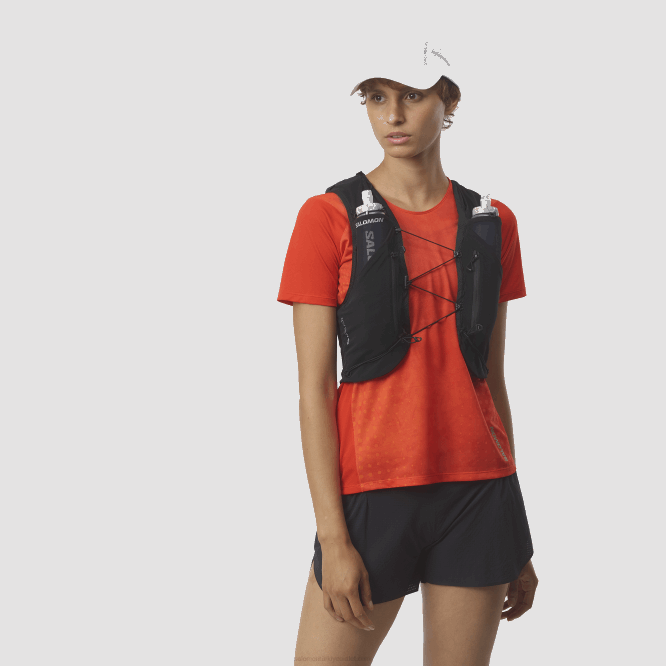 SalomonLF4H301 mataralı erkek koşu yeleği - adv skin 12 siyah