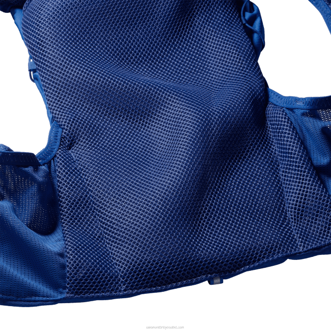 SalomonLF4H302 mataralı erkek koşu yeleği - adv skin 12 deniz mavisi/abanoz/beyaz