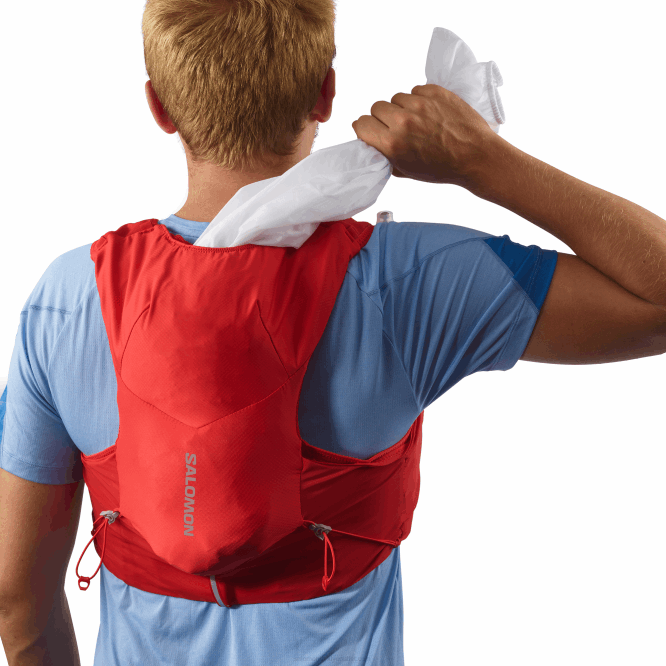 SalomonLF4H320 mataralı erkek koşu yeleği - adv skin 5 kurt üzümü/abanoz