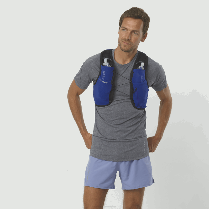 SalomonLF4H332 mataralı erkek koşu yeleği - active skin 4 internette gezinmek/siyah