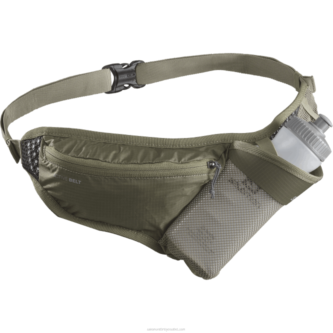 SalomonLF4H345 3 boyutlu şişe dahil erkek kemeri - aktif esmer yeşil/abanoz