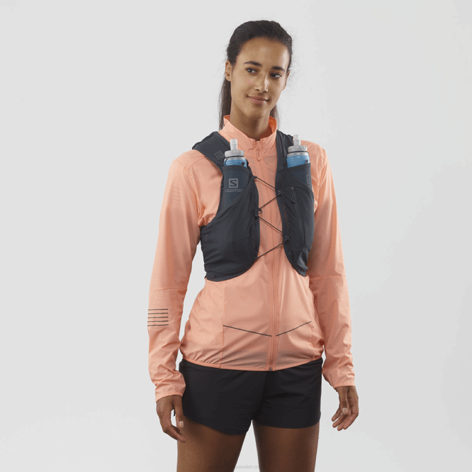 SalomonLF4H356 mataralı erkek koşu yeleği - adv skin 5 abanoz