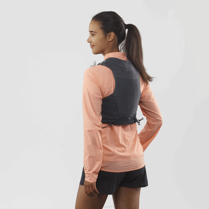 SalomonLF4H356 mataralı erkek koşu yeleği - adv skin 5 abanoz