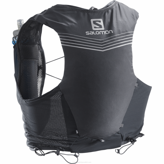 SalomonLF4H356 mataralı erkek koşu yeleği - adv skin 5 abanoz