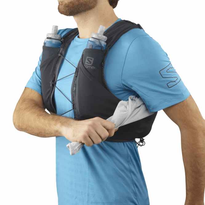 SalomonLF4H356 mataralı erkek koşu yeleği - adv skin 5 abanoz