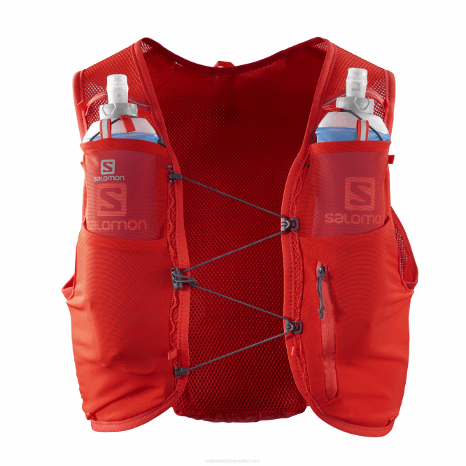 SalomonLF4H357 erkek koşu yeleği - adv hydra vest 8 ateşli kırmızı