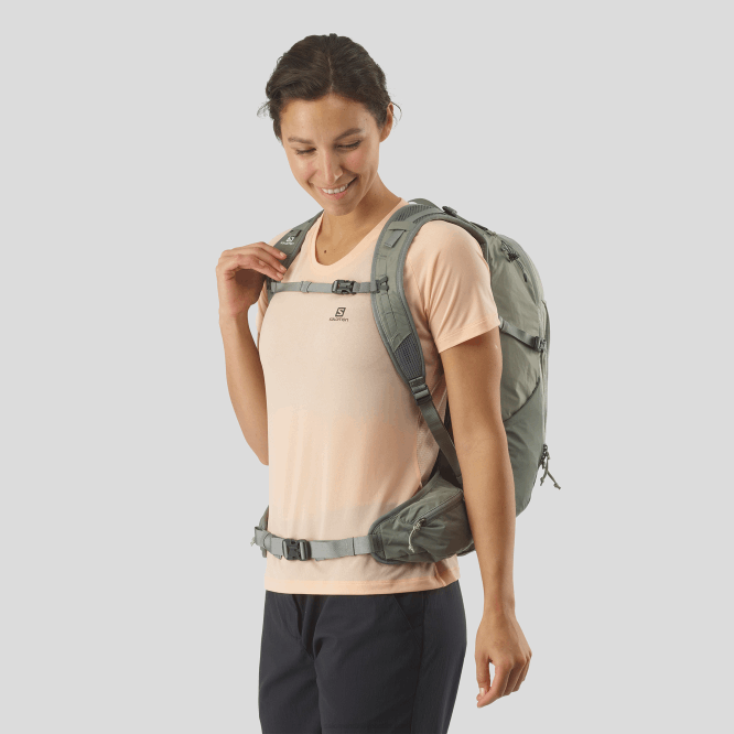 SalomonLF4H368 günlük erkek çantası - öncü 30 dövme demir/sedona adaçayı