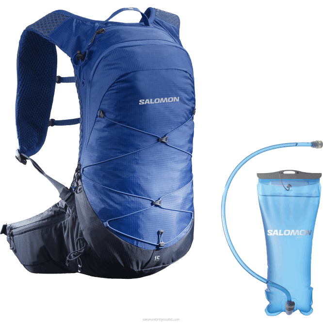 SalomonLF4H377 erkek yürüyüş çantası - xt 15 mesane deniz mavisi/mood indigo