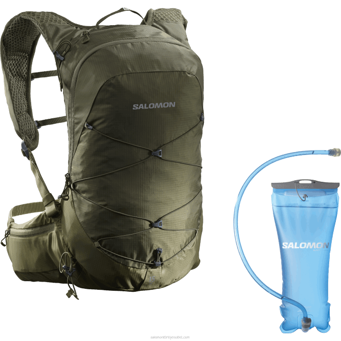 SalomonLF4H378 erkek yürüyüş çantası - xt 15 mesane zeytin gecesi/martini zeytini