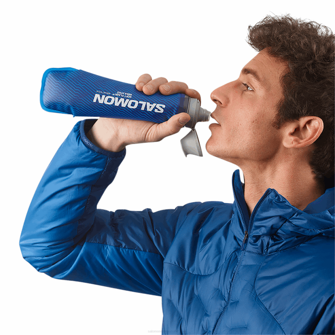 SalomonLF4H387 erkek hidrasyon aksesuarları - yumuşak matara 400ml/13oz yalıtımlı 42 temiz mavi