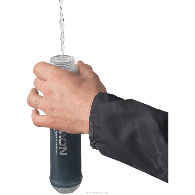 SalomonLF4H393 erkek hidrasyon aksesuarları - yumuşak matara 500ml/17oz hız 42 kayrak grisi