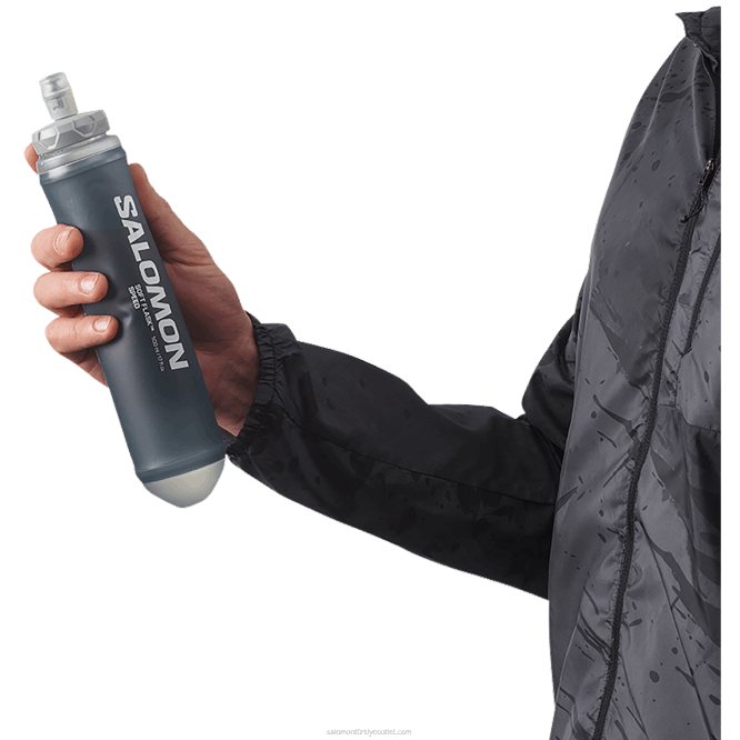 SalomonLF4H393 erkek hidrasyon aksesuarları - yumuşak matara 500ml/17oz hız 42 kayrak grisi