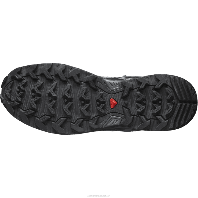 SalomonLF4H40 erkek yürüyüş botları - x ultra pioneer mid clima su geçirmez siyah/mıknatıs/anıt