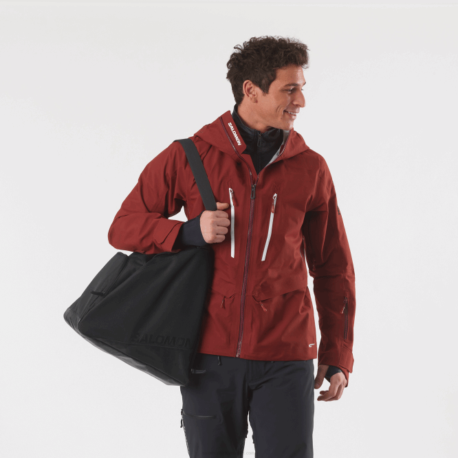 SalomonLF4H409 erkek kayak botu çantası - orijinal vites çantası siyah