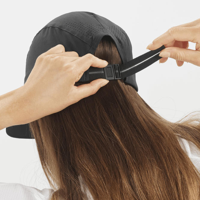 SalomonLF4H459 erkek şapkası - çapraz kompakt koyu siyah