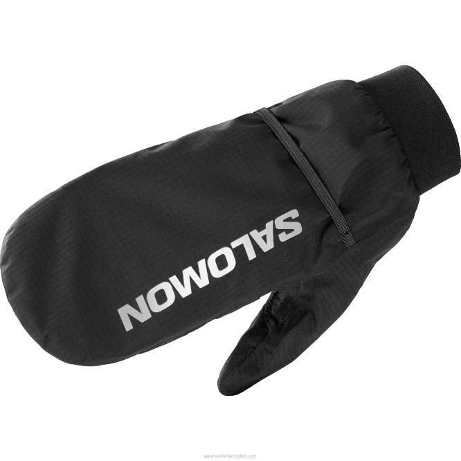SalomonLF4H470 erkek eldivenleri - bonatti su geçirmez koyu siyah/yansıtıcı kömür