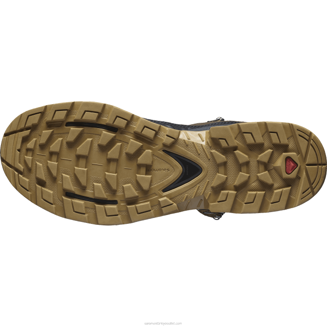 SalomonLF4H49 erkek deri yürüyüş botları - quest element gore-tex delicioso/siyah/mat altın