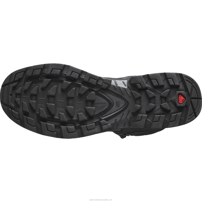 SalomonLF4H5 erkek deri yürüyüş botu - quest 4 gore-tex zeytin gecesi/turba/safari