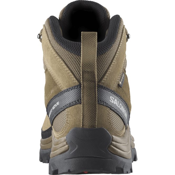 SalomonLF4H52 erkek deri yürüyüş botları - quest rove gore-tex kanguru/yosun/siyah